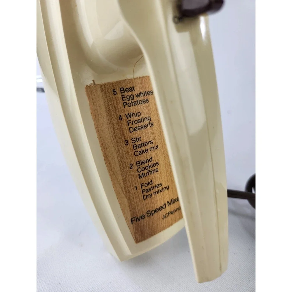 Vintage Jcpenny Mixmaster Hand Mixer Beater Fold Stir Mix‎ Beat Whip Beaters
